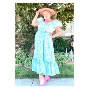 LoveShackFancy x Target Blue Floral Maxi Dress